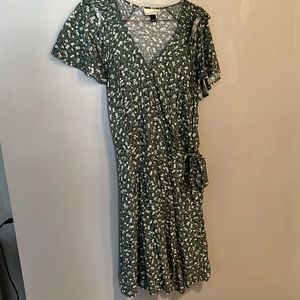 Green Wrap Dress